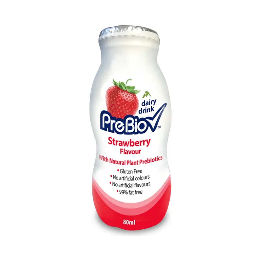 PreBio Strawberry bottle label